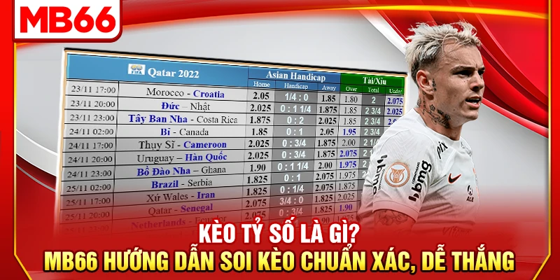 Kèo Tỷ Số Là Gì? MB66 Hướng Dẫn Soi Kèo Chuẩn Xác, Dễ Thắng