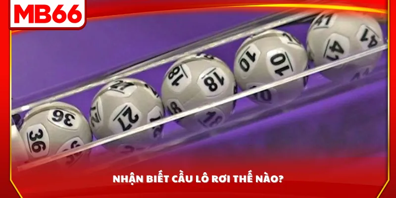 Nhận biết cầu lô rơi thế nào?