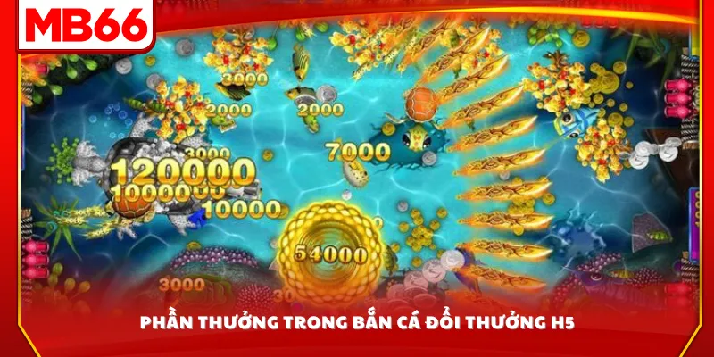 Phần thưởng trong bắn cá đổi thưởng H5
